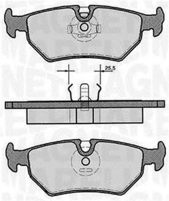 MAGNETI MARELLI 363916060242 -  Комплект тормозных колодок, дисковый тормоз